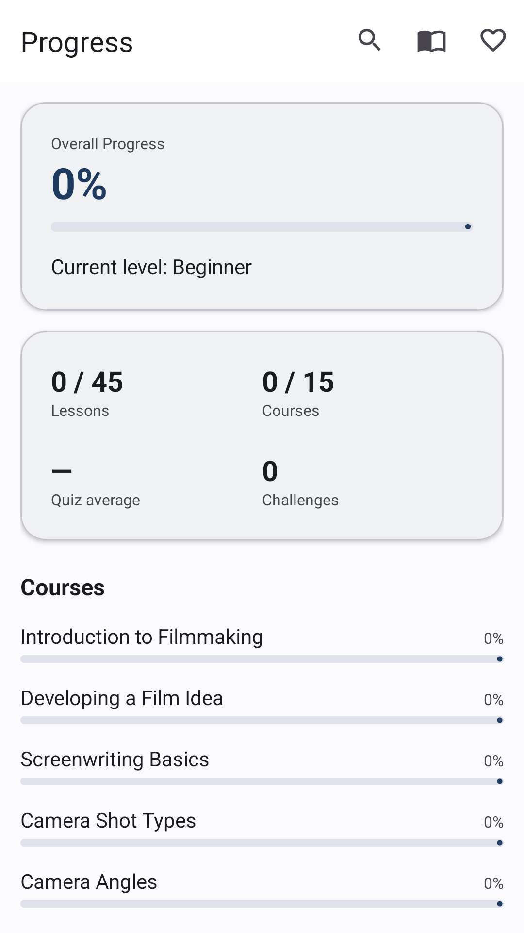 Progress screenshot